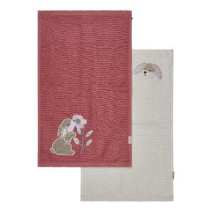 Sterntaler Kinderhandtuch 2er-Pack Hanni 50x30 cm - perlrosa