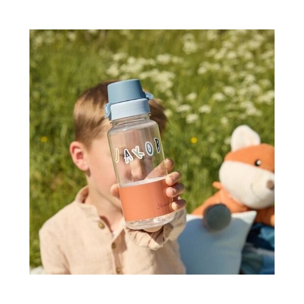 Sterntaler Trinkflasche Tritan 400 ml mit spülmaschinenfesten Stickern - perlrosa