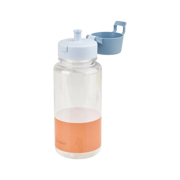 Sterntaler Trinkflasche Tritan 400 ml mit spülmaschinenfesten Stickern - mittelblau