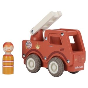 Little Dutch Holz Feuerwehrauto mit Figur