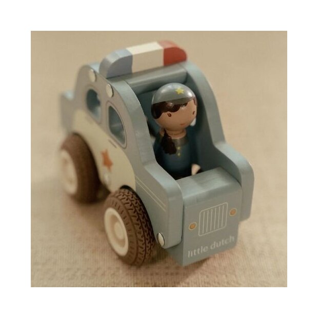 Little Dutch Holz Polizeiauto mit Figur