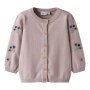 name it Strickjacke - Blümchen Burnished Lilac