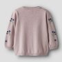 name it Strickjacke - Blümchen Burnished Lilac