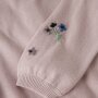 name it Strickjacke - Blümchen Burnished Lilac