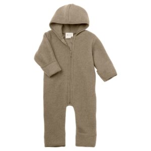 Engel Natur Bio-Merinoschurwolle Zip-Overall mit Kapuze -...