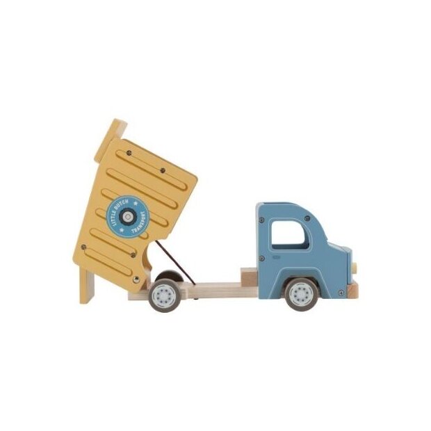Little Dutch Holz Muldenkipper Müllwagen mit Figur