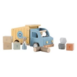 Little Dutch Holz Muldenkipper Müllwagen mit Figur