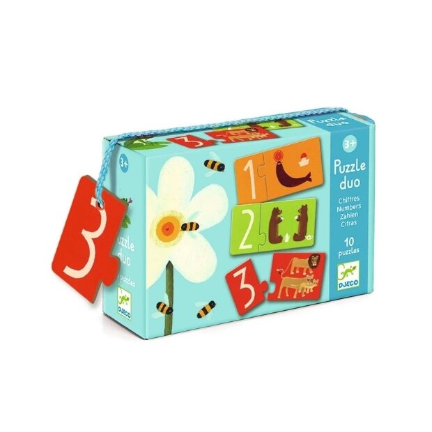 Djeco Lernspiel Puzzle duo Zahlen