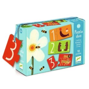 Djeco Lernspiel Puzzle duo Zahlen