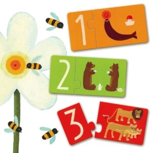 Djeco Lernspiel Puzzle duo Zahlen