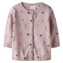 name it Strickjacke - Blümchen Allover Burnished Lilac
