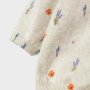 name it Strickjacke - Blümchen Allover Peyote Melange