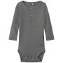 name it Langarmbody Knöpfe grau
