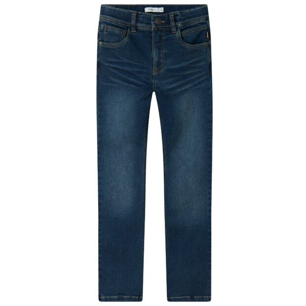 name it Jungen Jeanshose Fleece dunkelblau