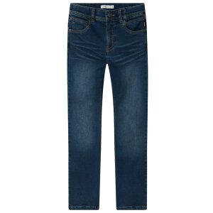 name it Jungen Jeanshose Fleece dunkelblau