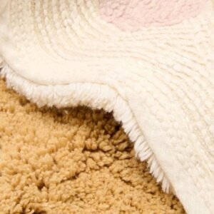 Waschbarer Teppich Reh Beige 103x110cm Little Dutch