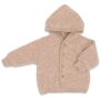 Engel Natur Kapuzenjacke 100% Bio-Merinoschurwolle - sand melange