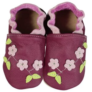 Hobea Lauflernschuhe - Kirschblüte lila