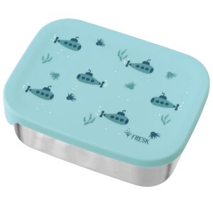 Fresk Edelstahl Vesperdose mit Unterteilung - U-Boot