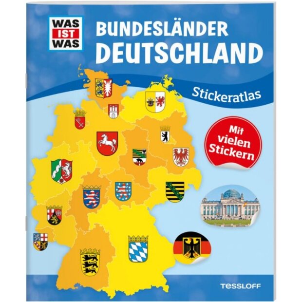 Tessloff WAS IST WAS Stickeratlas Bundesländer Deutschland