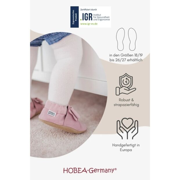 Hobea Krabbelschuhe - Igel braun