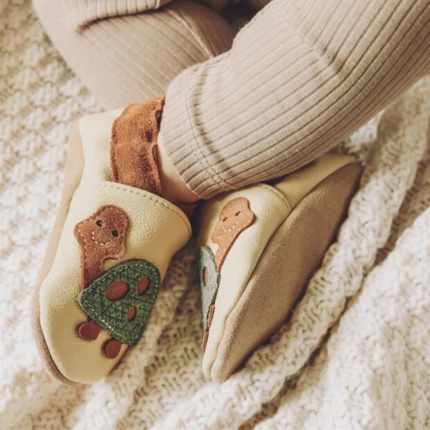Hobea Krabbelschuhe - Schildkröte beige