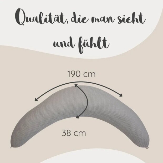Hobea Stillkissen Waldzauber grau 190 cm