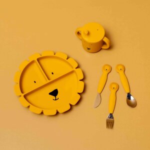 Trixie Kinderbesteck Set aus Silikon 3-teilig - Mr. Lion...