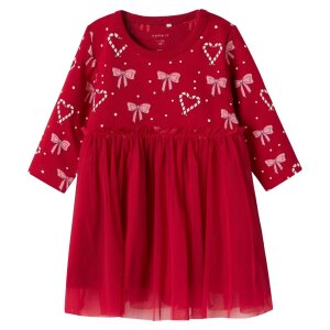 name it Weihnachtskleid rot