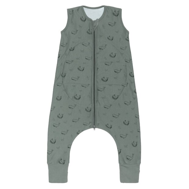 Fillikid 1,5 TOG Schlafsack mit Beinen, GEWICHT & Antislip - Wal grün
