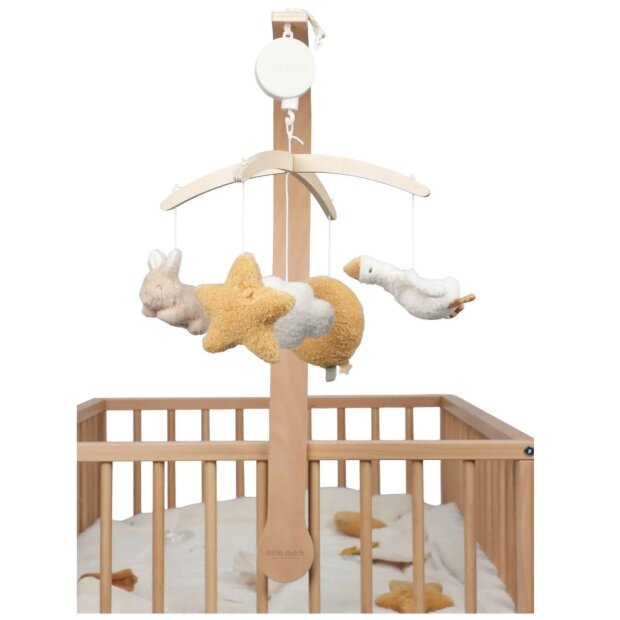 Little Dutch Holz Musik Mobile - Newborn Naturals