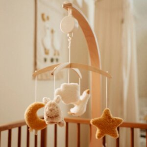 Little Dutch Holz Musik Mobile - Newborn Naturals