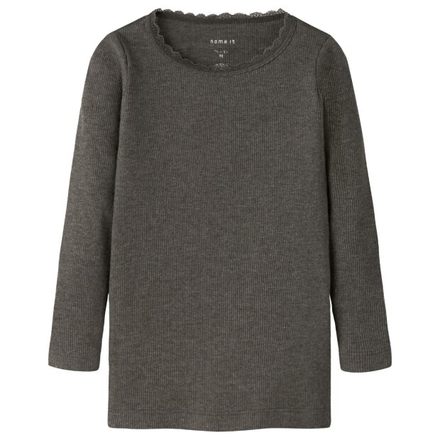 name it Shirt Rüschen olive