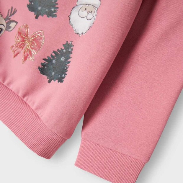 nameit Sweatshirt Pullover Weihnachten - Glitzerprint
