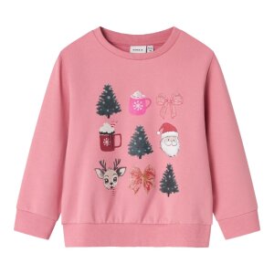 nameit Sweatshirt Pullover Weihnachten - Glitzerprint