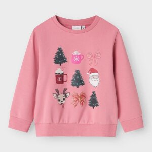 nameit Sweatshirt Pullover Weihnachten - Glitzerprint