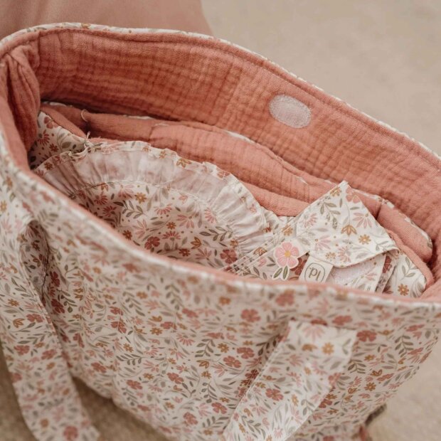 Little Dutch Puppen Wickeltasche – Mehrfarbig – Essentials – Soft Flowers