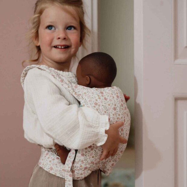 Little Dutch Puppen Trage – Mehrfarbig – Essentials – Weiche Blumen