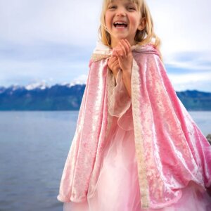Great Pretenders Deluxe Pink Rose Prinzessinen Cape -...