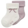 name it 2er-Pack Söckchen Schleife Ringel rosa