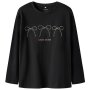 name it Shirt Schleifchen schwarz