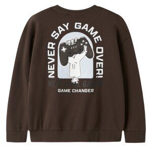 name it Sweatshirt angeraut Gamer braun