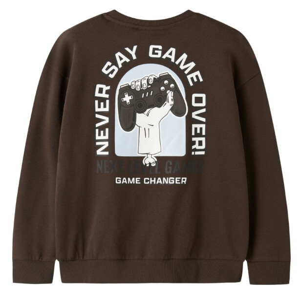 name it Sweatshirt angeraut Gamer braun 158 / 164