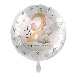 premioloon Balloon - Kindergeburtstag Zahl 2 Elefant (HS)