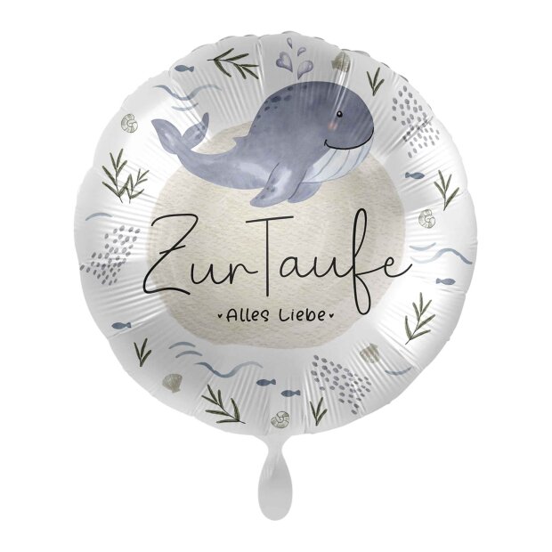 premioloon Balloon - Zur Taufe Alles Liebe Wal (HS)