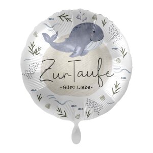 premioloon Balloon - Zur Taufe Alles Liebe Wal (HS)