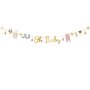 Partydeco Geburt Girlande Oh Baby Banner 2,5m