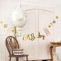Partydeco Geburt Girlande Oh Baby Banner 2,5m