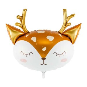 Partydeco Hirsch Folienballon XXL , 73x64cm (HM)