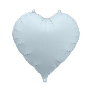 Partydeco Balloon -  Herz Satin - Hellblau (HS)